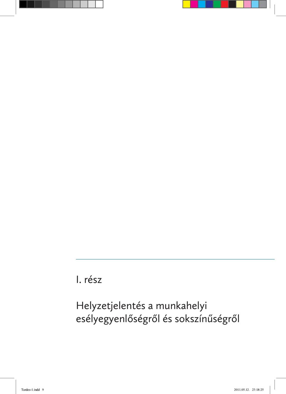 esélyegyenlőségről és