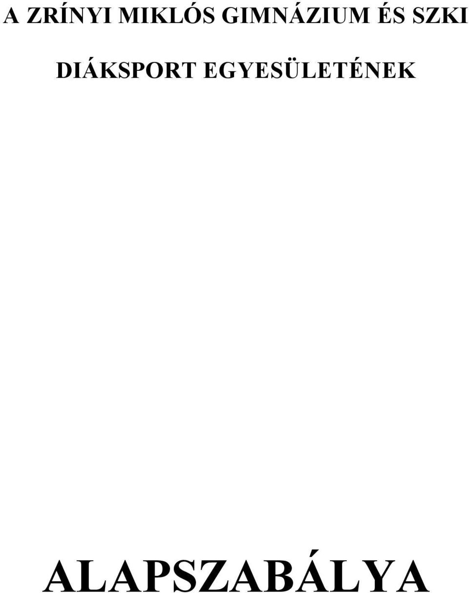 DIÁKSPORT