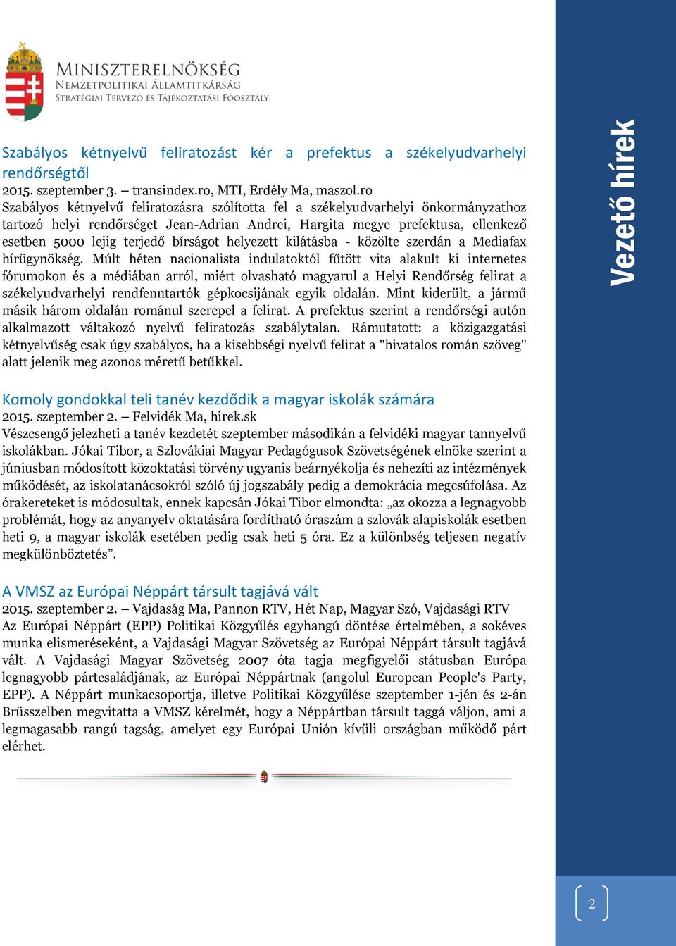 bírságot helyezett kilátásba - közölte szerdán a Mediafax hírügynökség.