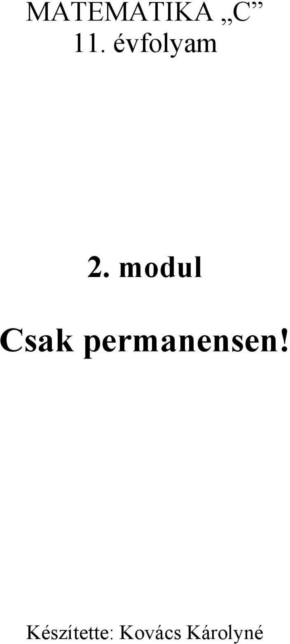modul Csk