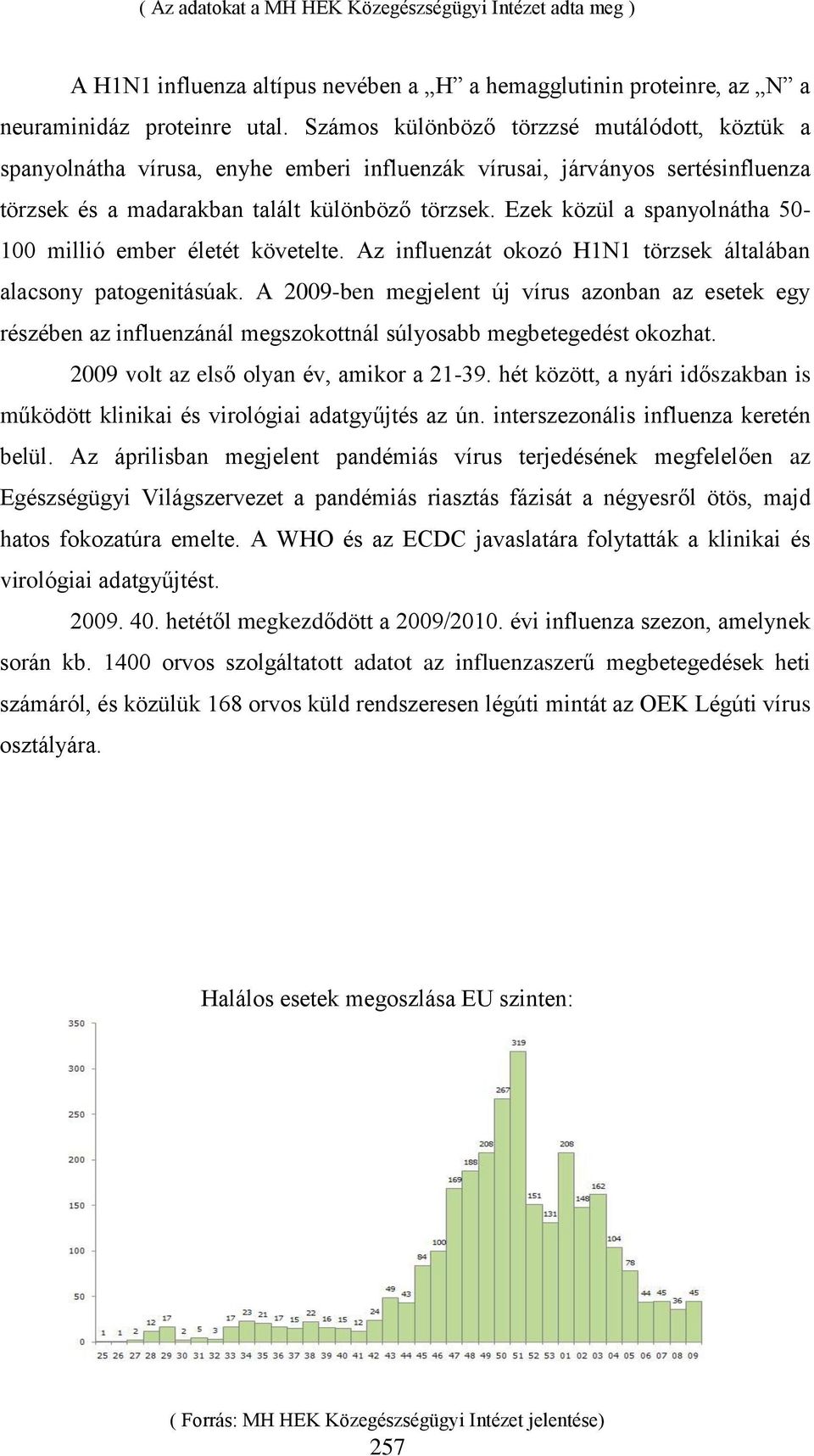 Ezek közül a spanyolnátha 50-100 millió ember életét követelte. Az influenzát okozó H1N1 törzsek általában alacsony patogenitásúak.