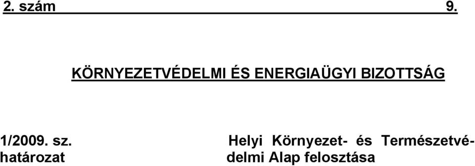BIZOTTSÁG 1/2009. sz.