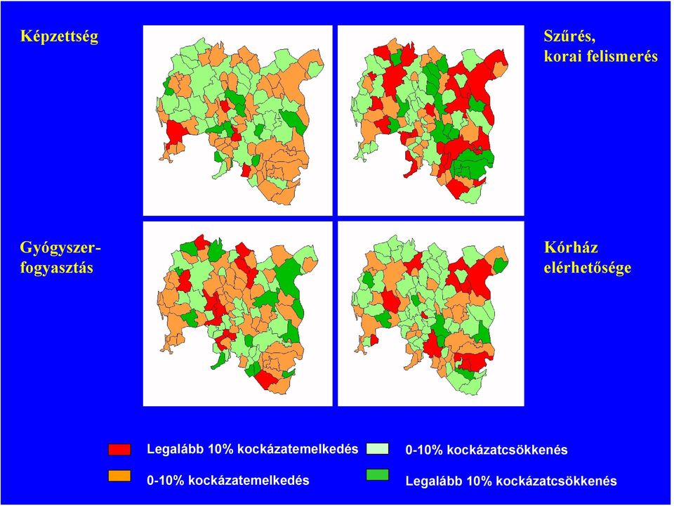 Legalább 10% kockázatemelkedés 0-10%