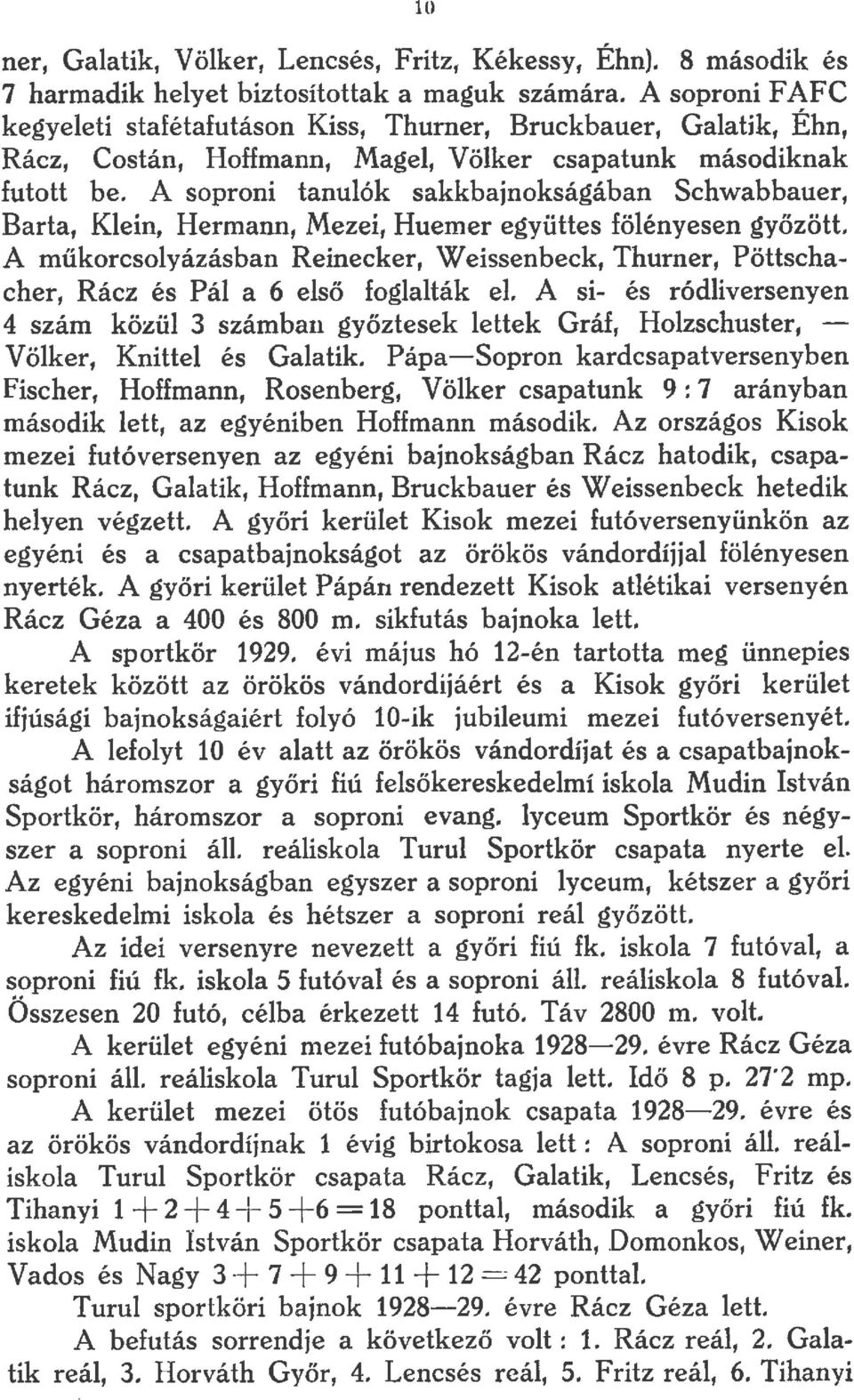 A soproni tanulók sakkbajnokságában Schwabbauer, Barta, Klein, Hermann, Mezei, Huen1er együttes fölényesen győzött.
