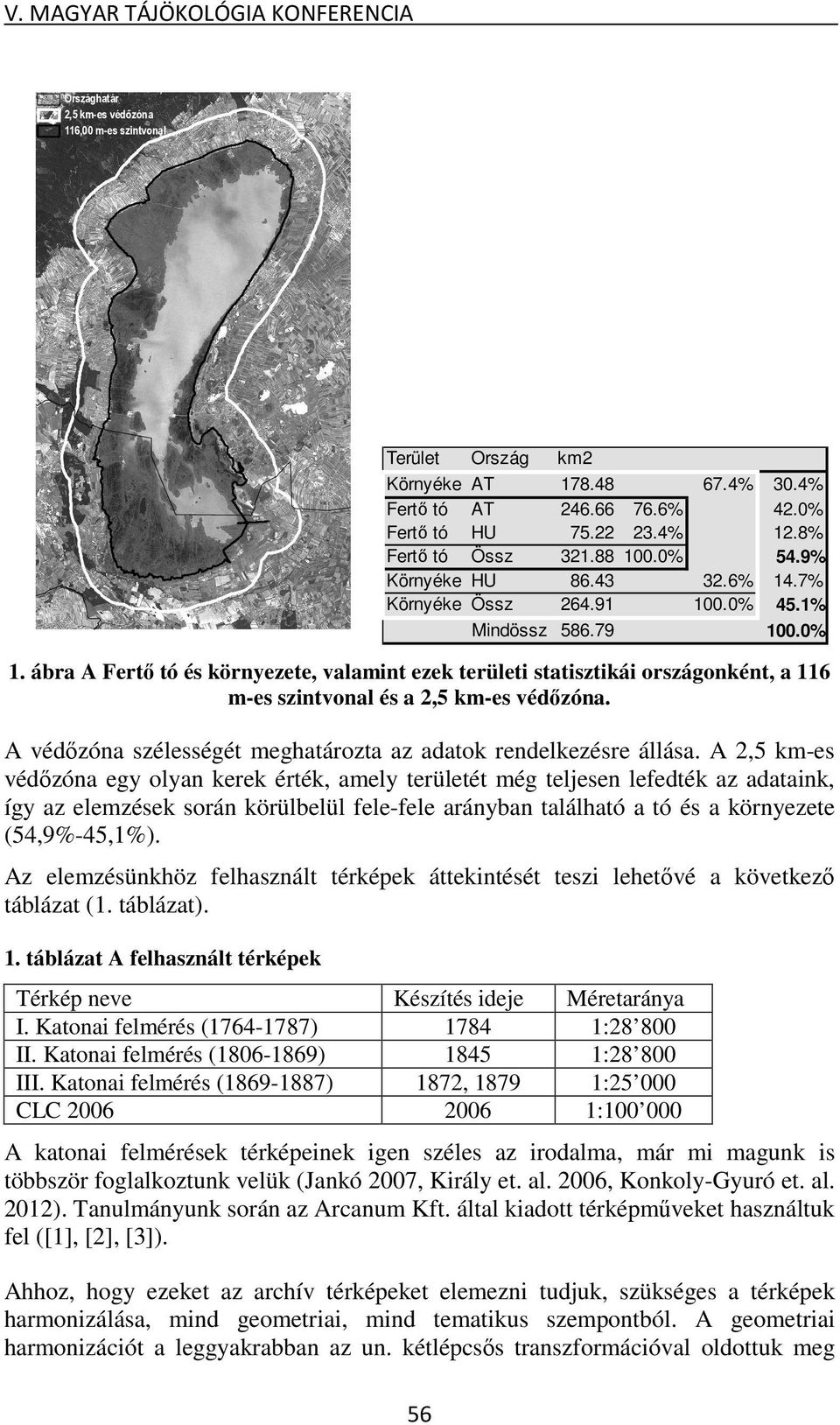 A védőzóna szélességét meghatározta az adatok rendelkezésre állása.