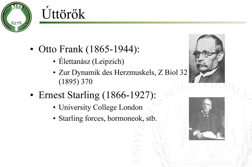 (1895) 370 Ernest Starling (1866-1927): University