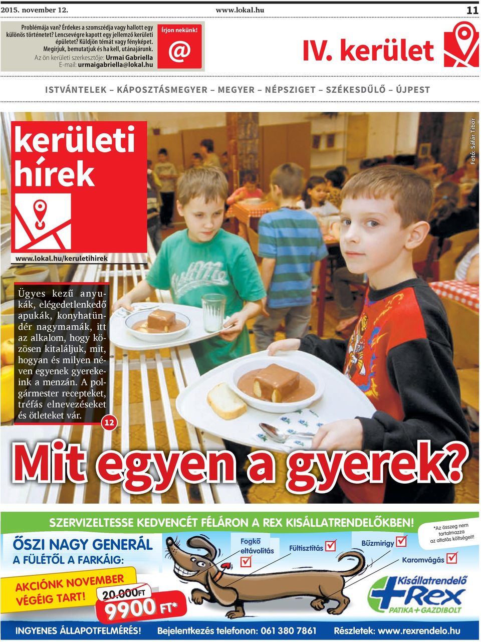 kerület ISTVÁNTELEK KÁPOSZTÁSMEGYER MEGYER NÉPSZIGET SZÉKESDŰLŐ ÚJPEST kerületi hírek Fotó: Sáfár Tibor www.lokal.
