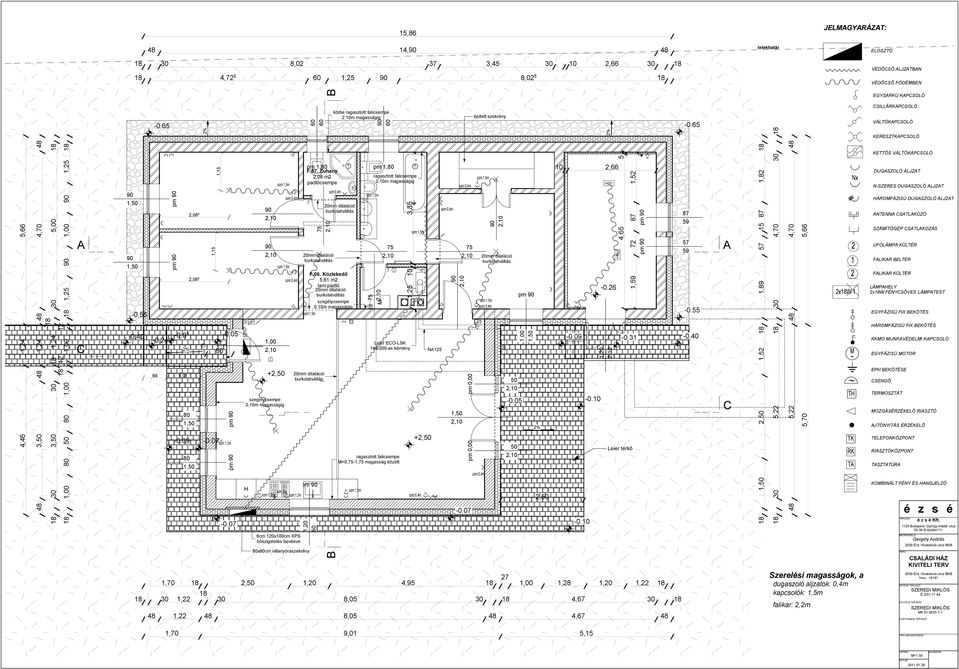 05-0,4 pm pm T TK Balosra cserélni pm, F.07. Zuhany,08 m F.06. Közlekedő 5,6 m 0,0m magasságig pm, TH RK.0m magasságig Leier EO-LSK 40/00-as kémény N5 pm 0,66 x8w- -0.6-0.3,0 pm pm -0.