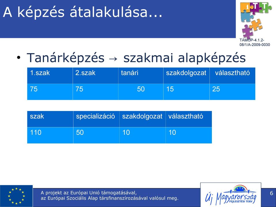 szak tanári szakdolgozat választható 75 75