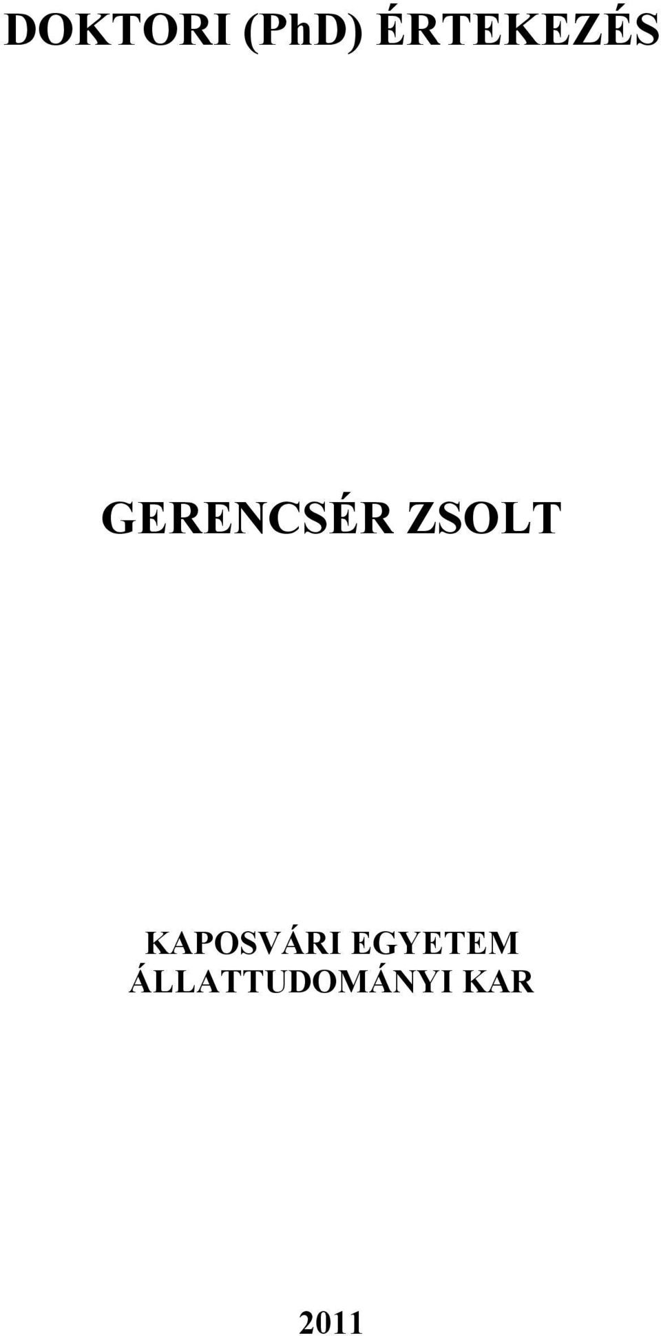 ZSOLT KAPOSVÁRI