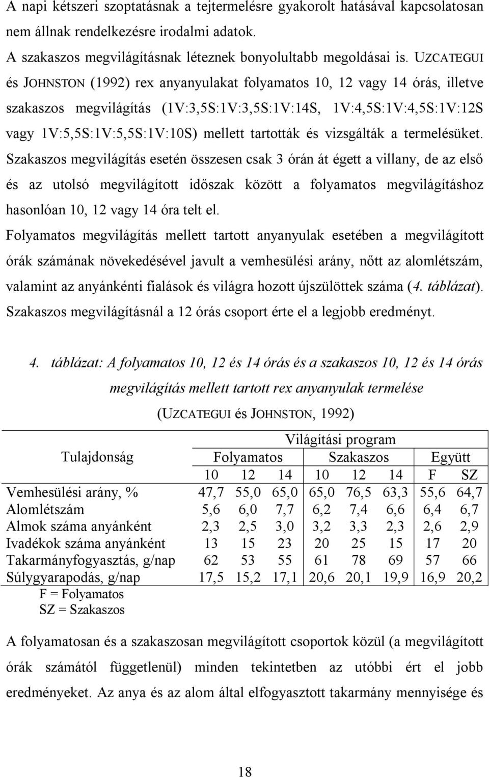 tartották és vizsgálták a termelésüket.