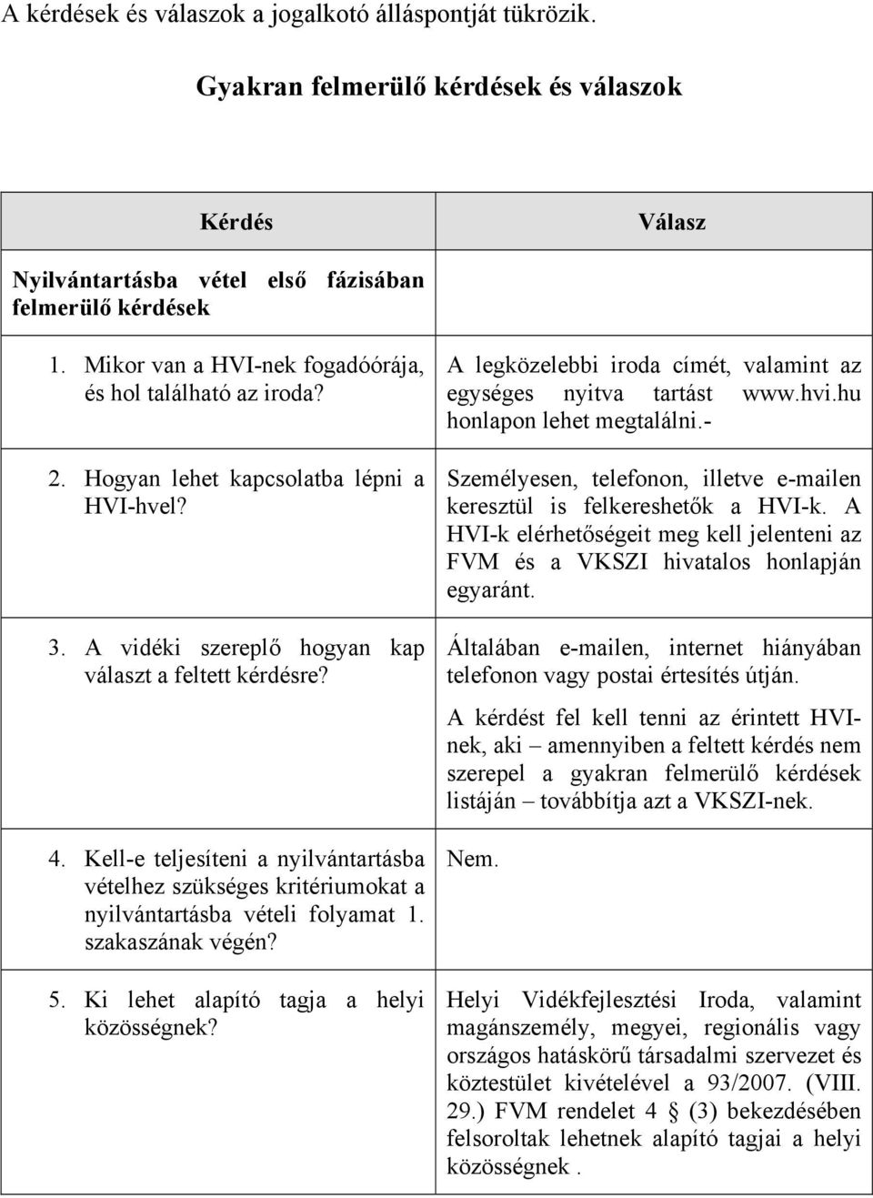 Kell-e teljesíteni a nyilvántartásba vételhez szükséges kritériumokat a nyilvántartásba vételi folyamat 1. szakaszának végén? 5. Ki lehet alapító tagja a helyi közösségnek?