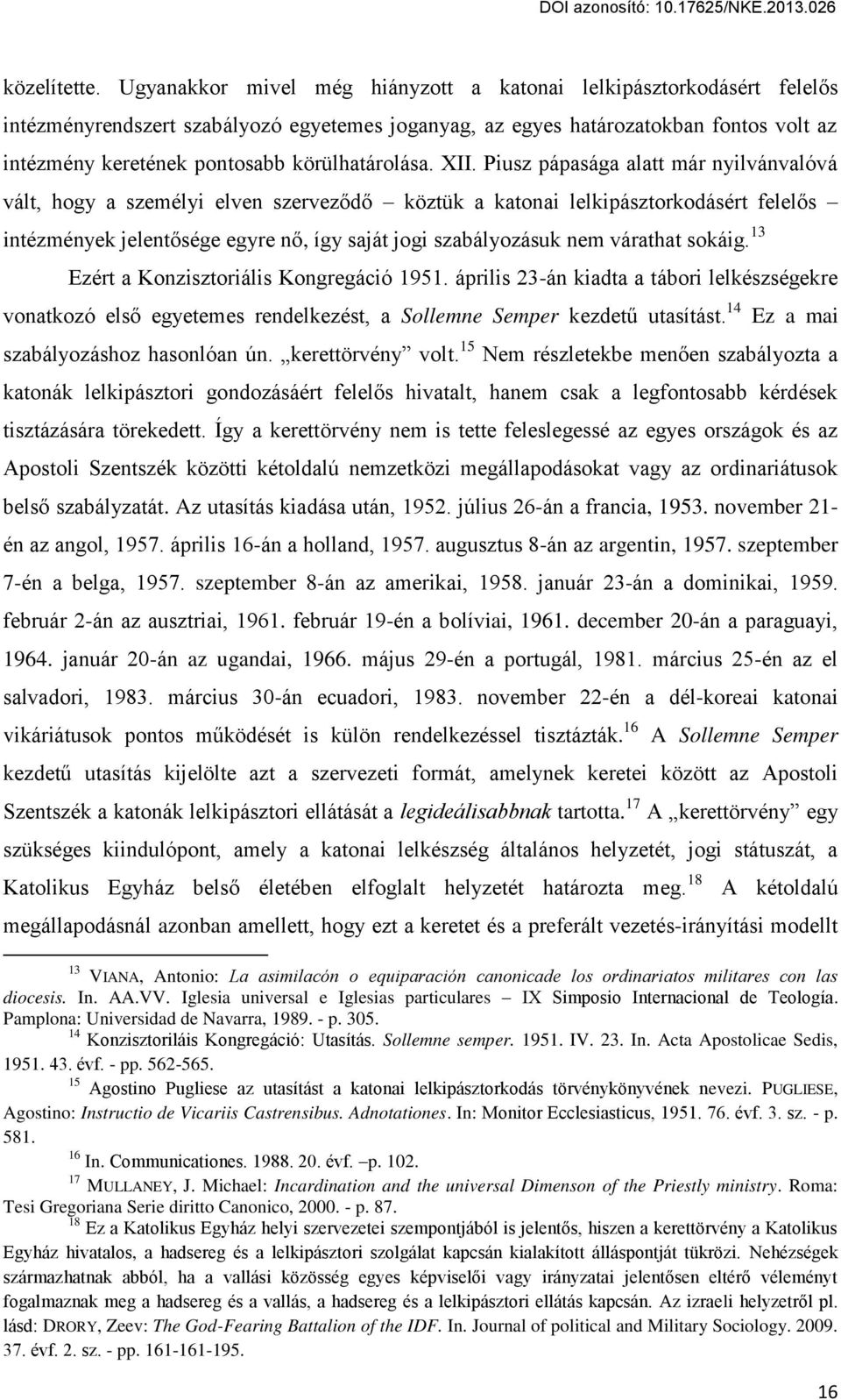 körülhatárolása. XII.