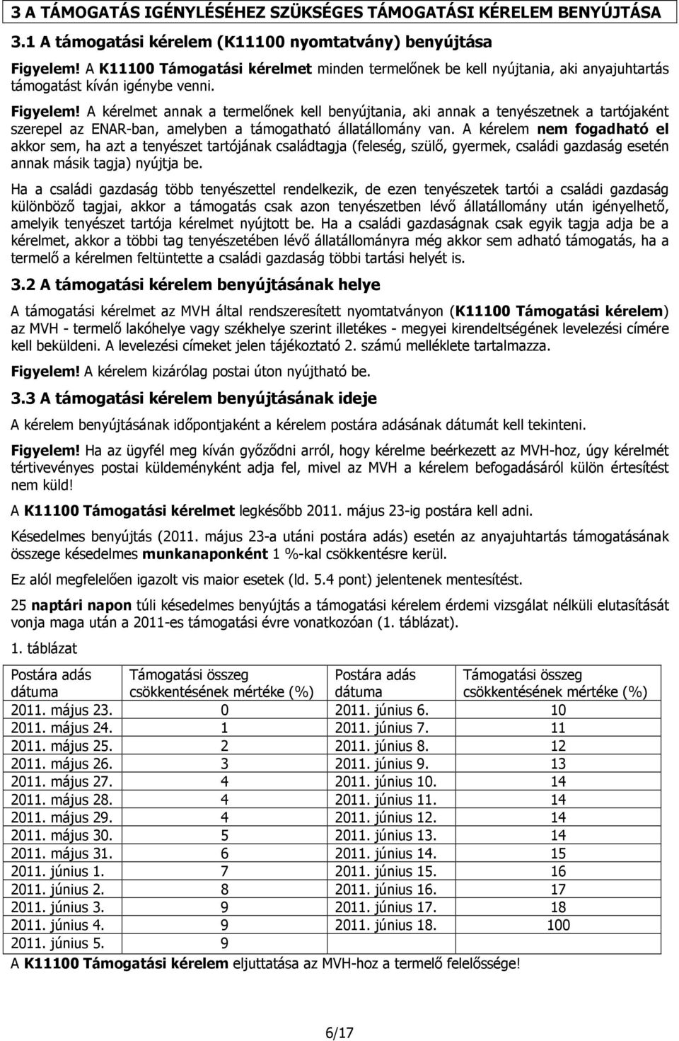 A kérelmet annak a termelőnek kell benyújtania, aki annak a tenyészetnek a tartójaként szerepel az ENAR-ban, amelyben a támogatható állatállomány van.