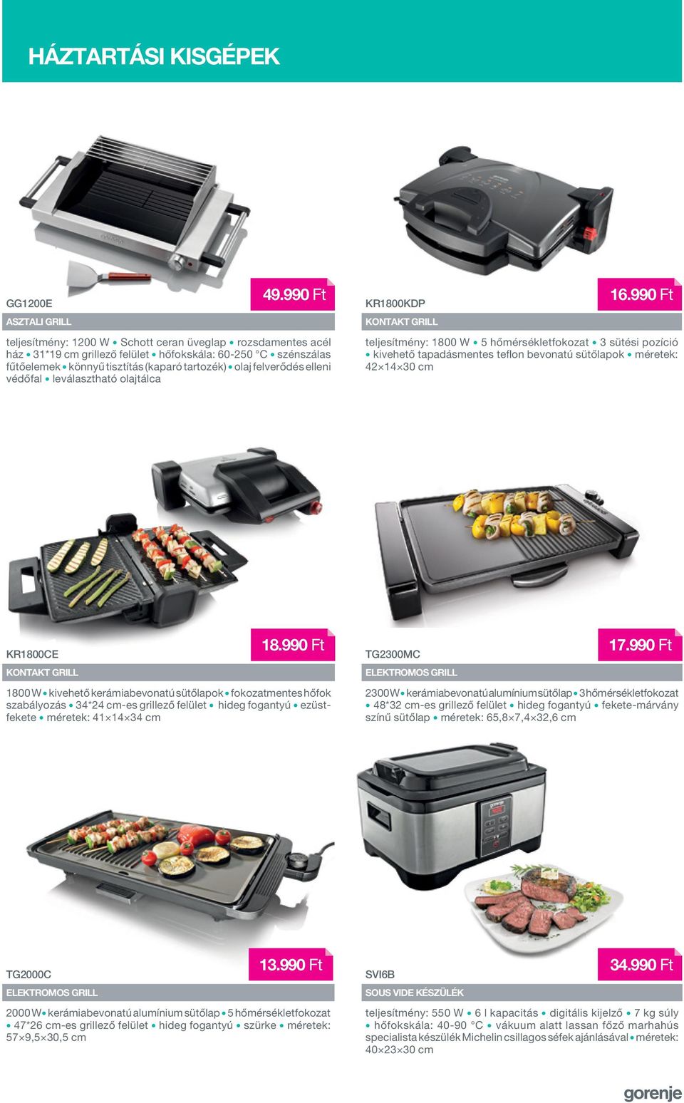 védőfal leválasztható olajtálca KR1800KDP KONTAKT GRILL 16.