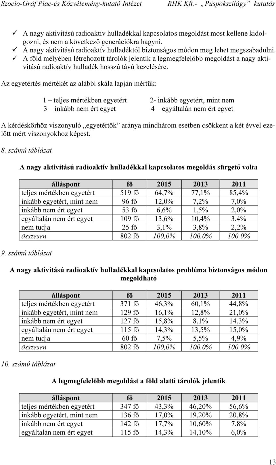 A föld mélyében létrehozott tárolók jelentik a legmegfelelőbb megoldást a nagy aktivitású radioaktív hulladék hosszú távú kezelésére.