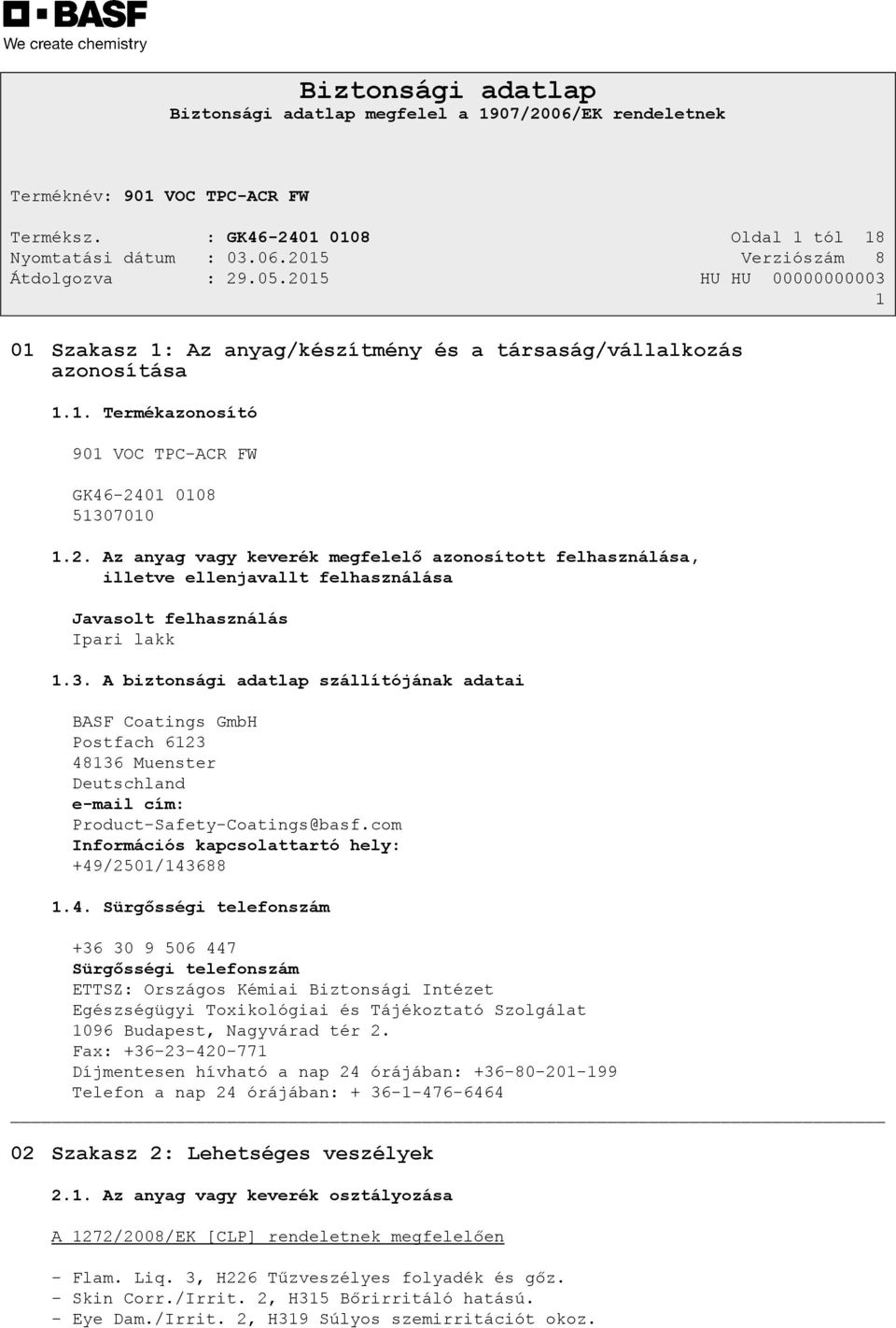 com Információs kapcsolattartó hely: +49