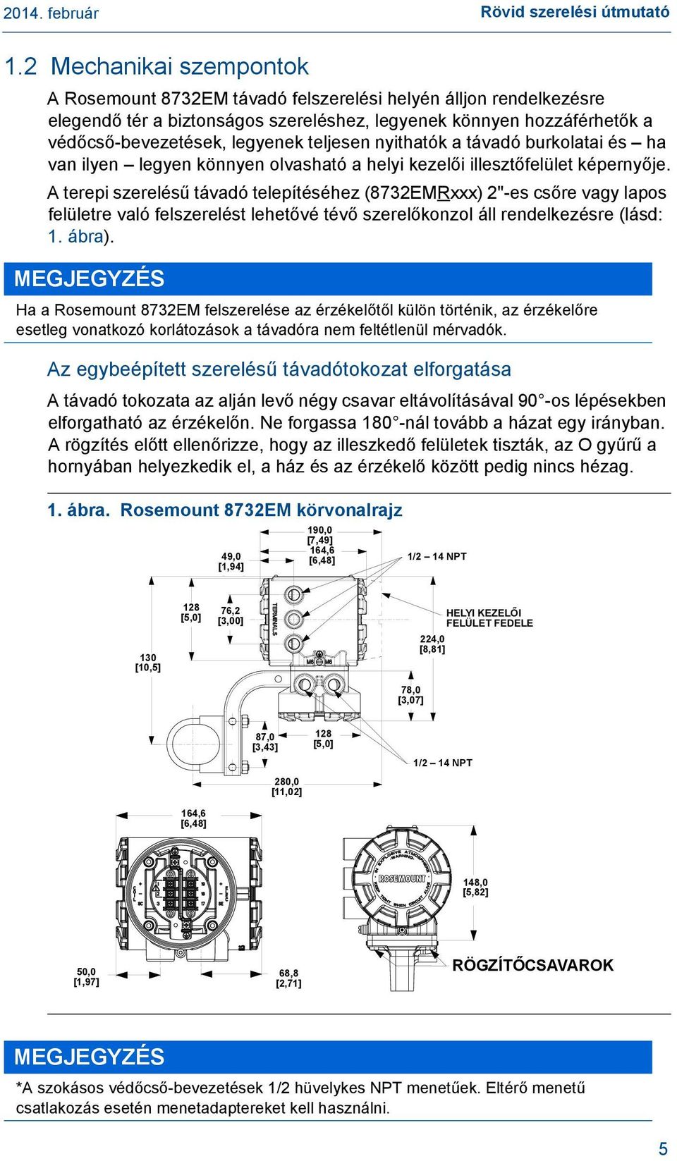 teljesen nyithatók a távadó burkolatai és ha van ilyen legyen könnyen olvasható a helyi kezelői illesztőfelület képernyője.