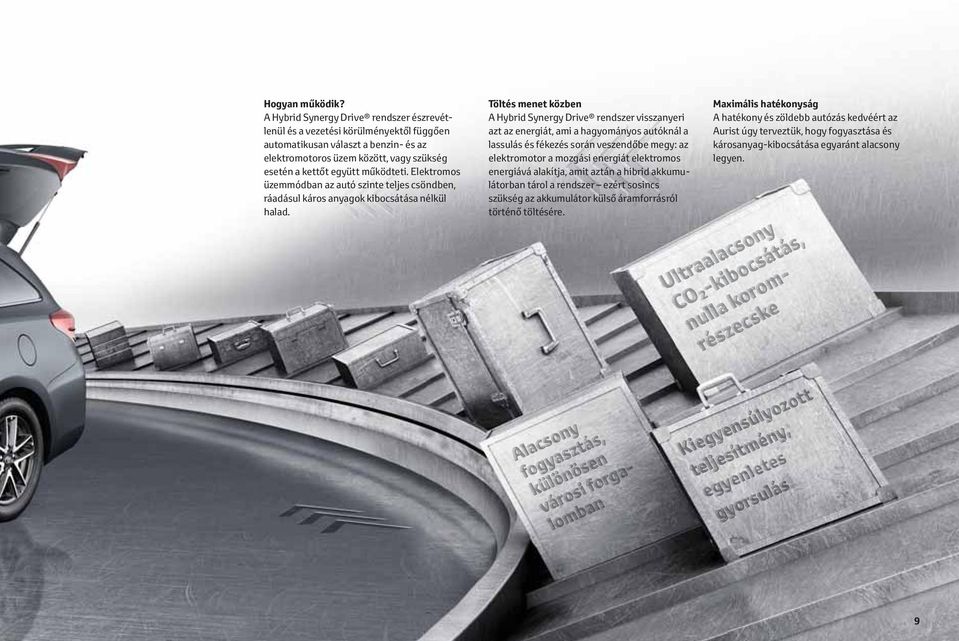 Elektromos üzemmódban az autó szinte teljes csöndben, ráadásul káros anyagok kibocsátása nélkül halad.