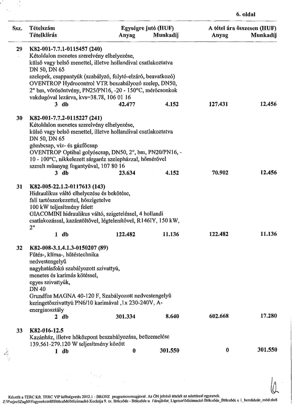 OVENTROP Hydrocontrol VTR beszabályozó szelep, DN50, 2" bm, vörösöntvény, PN25/PN16, -20-150 C, mérőcsonkok vakdugóval lezárva, kvs=38.78
