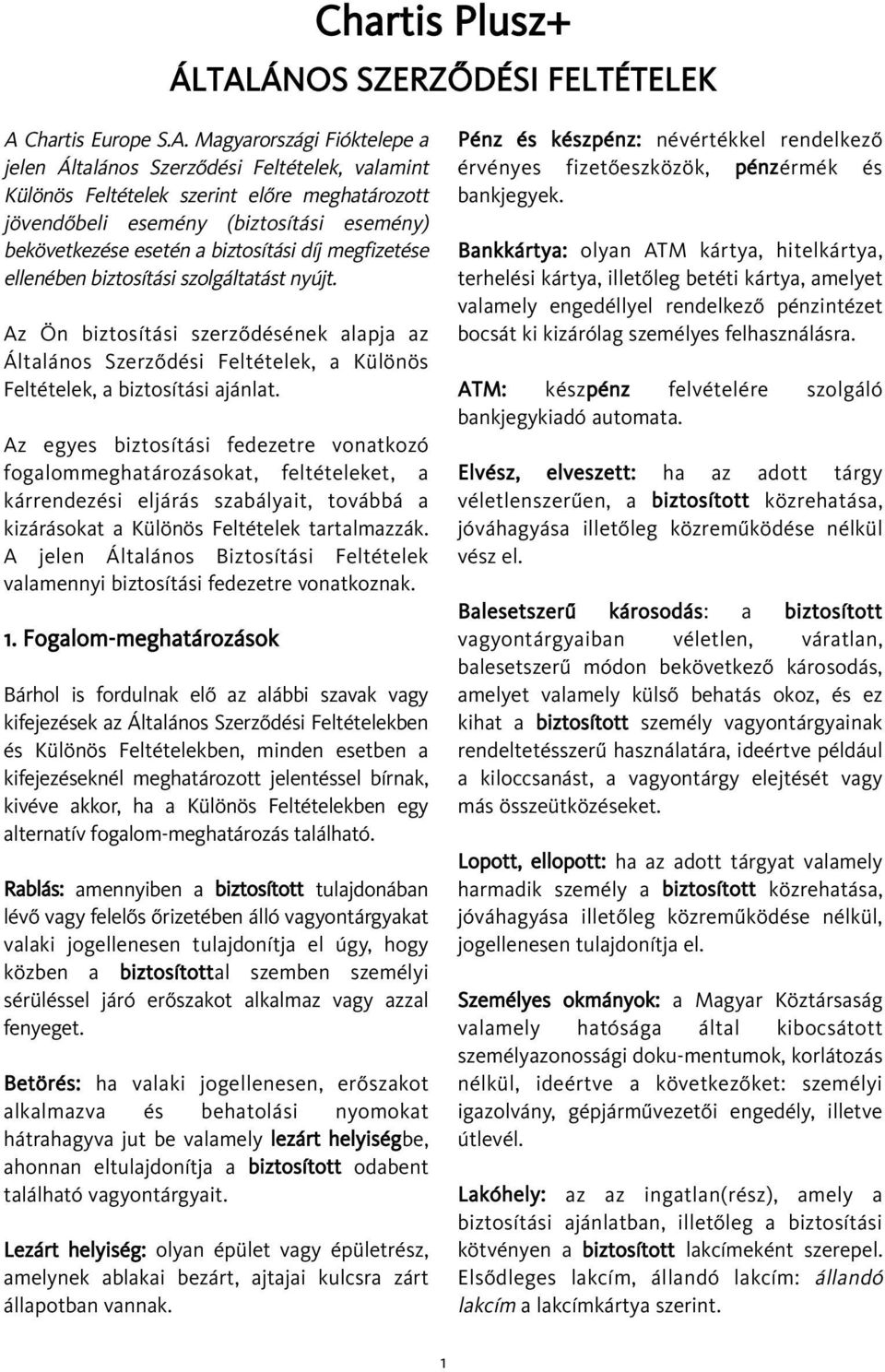 Chartis Europe S.A.
