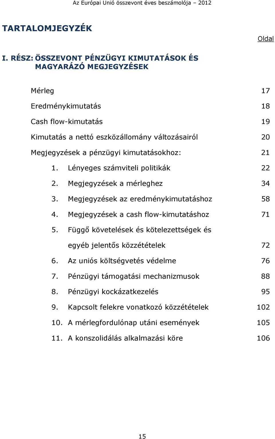 Megjegyzések a pénzügyi kimutatásokhoz: 21 1. Lényeges számviteli politikák 22 2. Megjegyzések a mérleghez 34 3. Megjegyzések az eredménykimutatáshoz 58 4.