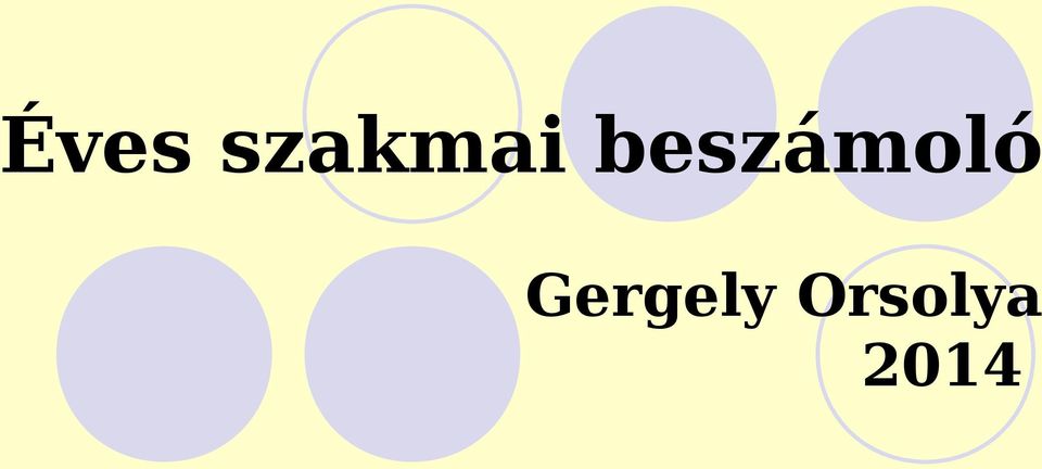 beszámoló