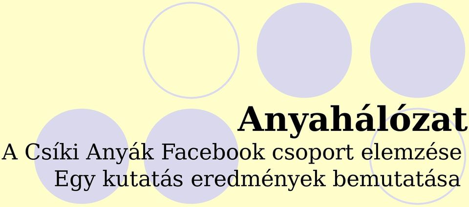 csoport elemzése Egy