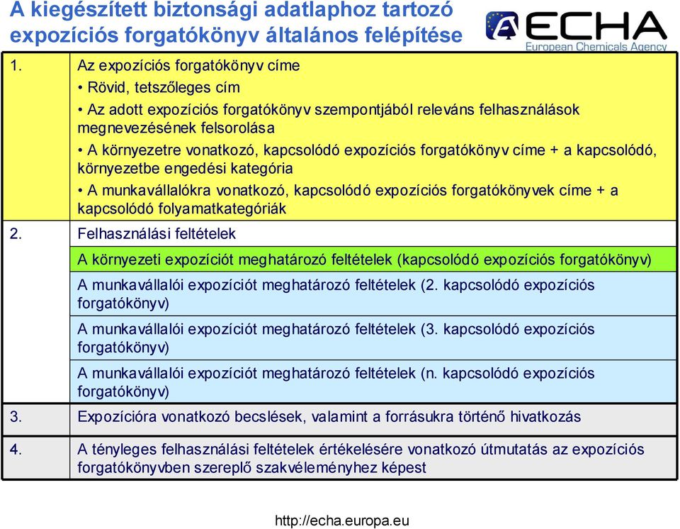 forgatókönyv címe + a kapcsolódó, környezetbe engedési kategória A munkavállalókra vonatkozó, kapcsolódó expozíciós forgatókönyvek címe + a kapcsolódó folyamatkategóriák 2.