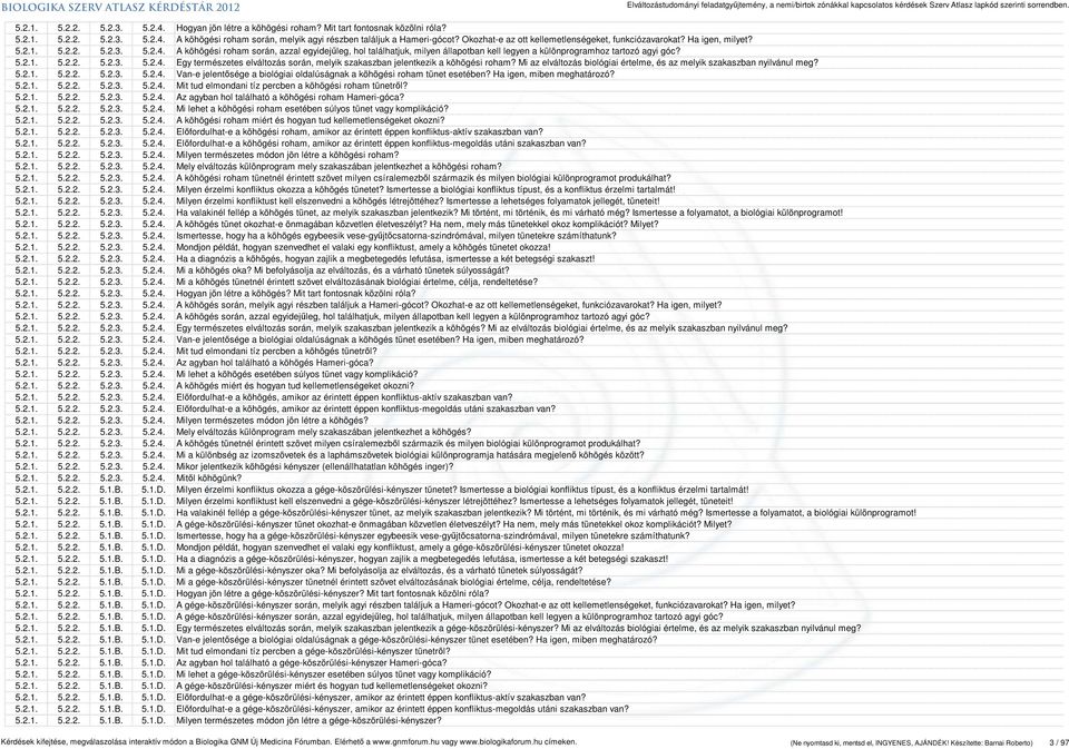 A köhögési roham során, azzal egyidejűleg, hol találhatjuk, milyen állapotban kell legyen a különprogramhoz tartozó agyi góc? 5.2.1. 5.2.2. 5.2.3. 5.2.4.