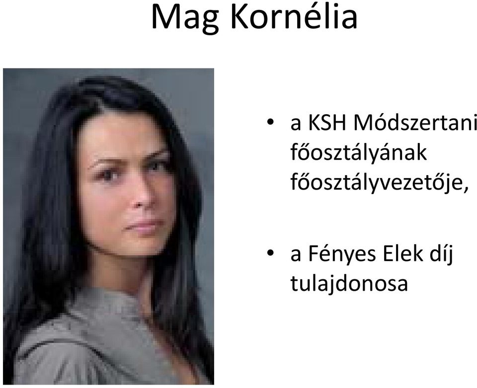 főosztályvezetője, a Fényes