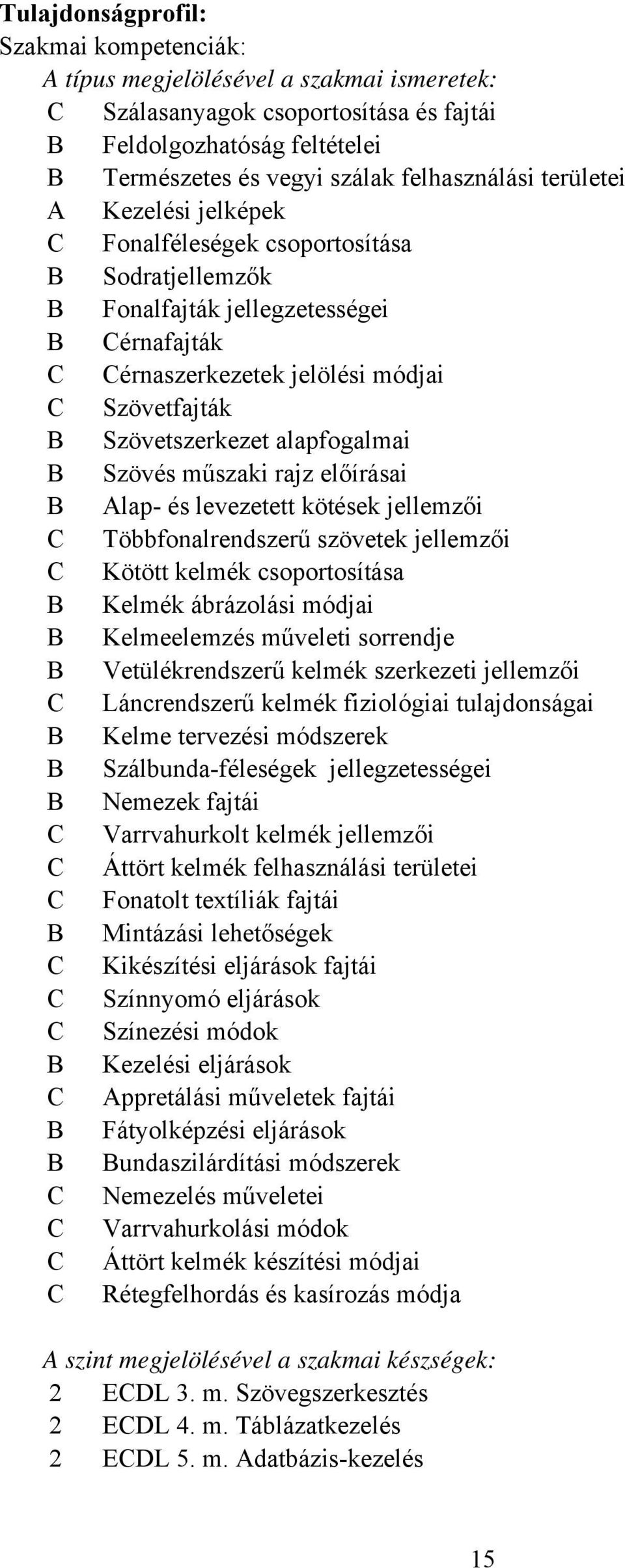 műszaki rajz előírásai Alap- és levezetett kötések jellemzői Többfonalrendszerű szövetek jellemzői Kötött kelmék csoportosítása Kelmék ábrázolási módjai Kelmeelemzés műveleti sorrendje