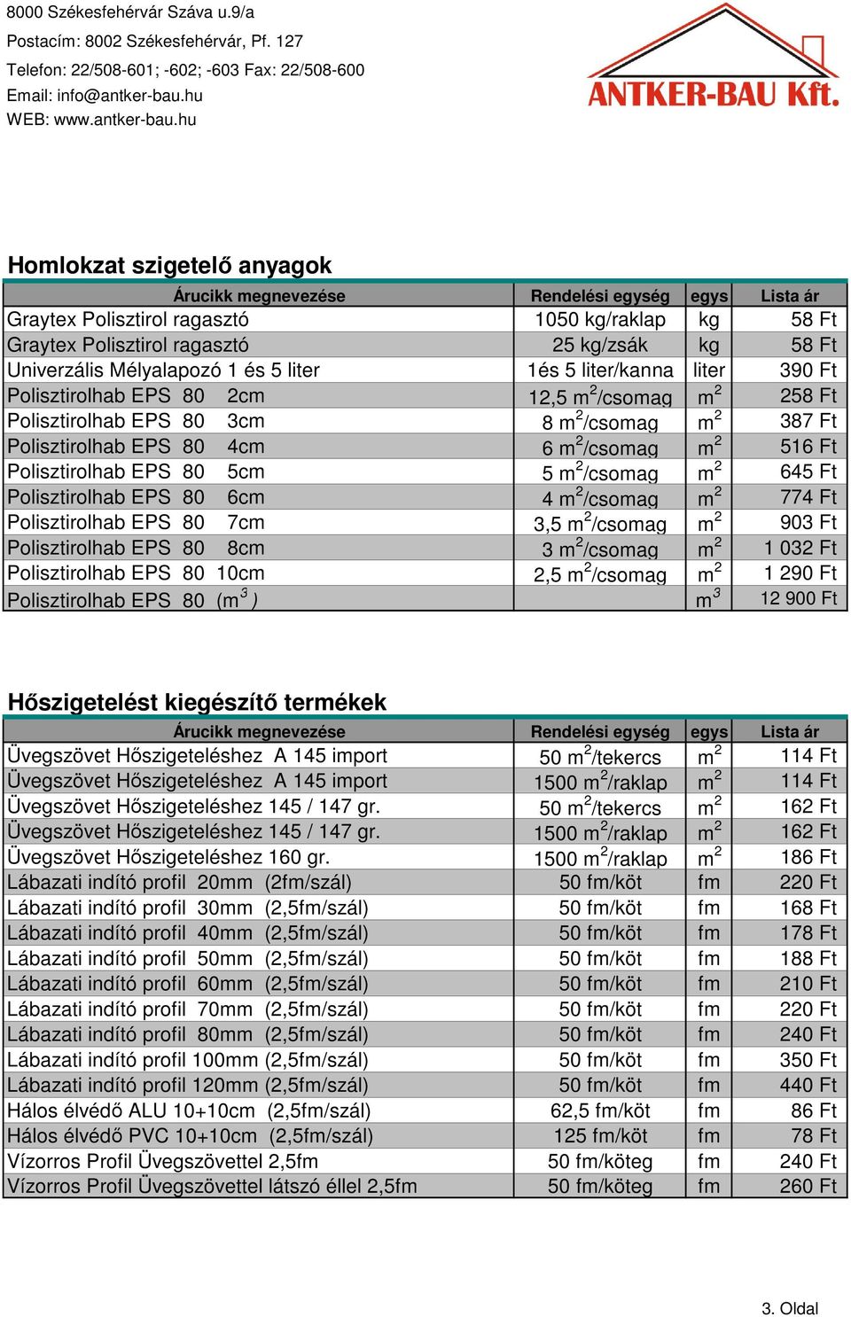 645 Ft Polisztirolhab EPS 80 6cm 4 m 2 /csomag m 2 774 Ft Polisztirolhab EPS 80 7cm 3,5 m 2 /csomag m 2 903 Ft Polisztirolhab EPS 80 8cm 3 m 2 /csomag m 2 1 032 Ft Polisztirolhab EPS 80 10cm 2,5 m 2