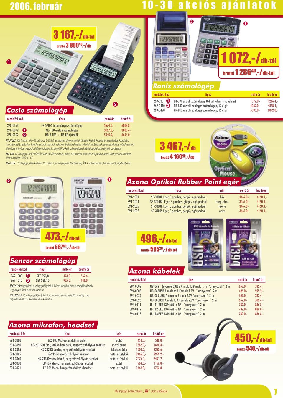 0,- FX-570ES: 40 funkció, 0 (+) számjegy, S-VPAM, természetes algebrai bevitelt biztosító kijelző, 9 memória, törtszámítás, koordináta transzformáció, statisztika, komplex számok, mátrixok, vektorok,