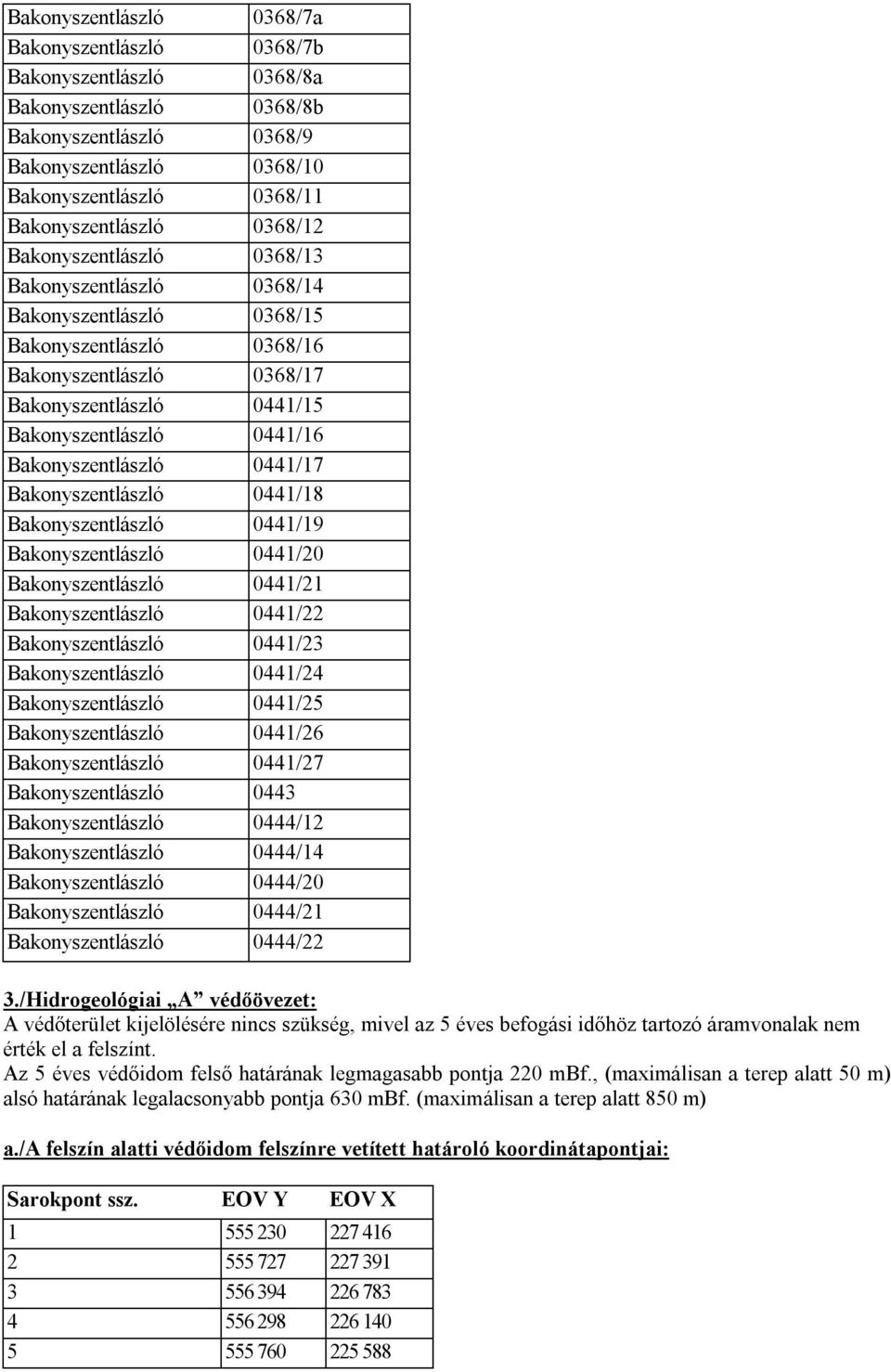 Bakonyszentlászló 0441/17 Bakonyszentlászló 0441/18 Bakonyszentlászló 0441/19 Bakonyszentlászló 0441/20 Bakonyszentlászló 0441/21 Bakonyszentlászló 0441/22 Bakonyszentlászló 0441/23 Bakonyszentlászló