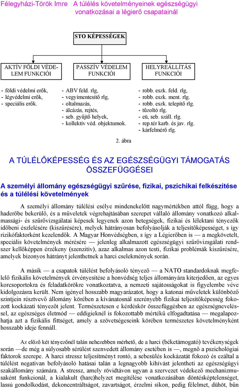 - tűzoltó rlg. - eü, seb. száll. rlg. - rep.tér karb. és jav. rlg. - kárfelmérő rlg.