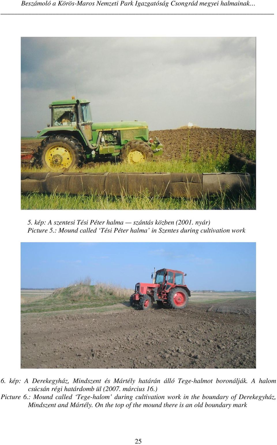 : Mound called Tési Péter halma in Szentes during cultivation work 6.