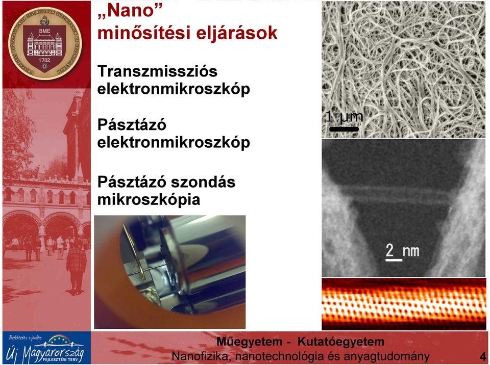 szondás mikroszkópia Nanofizika,