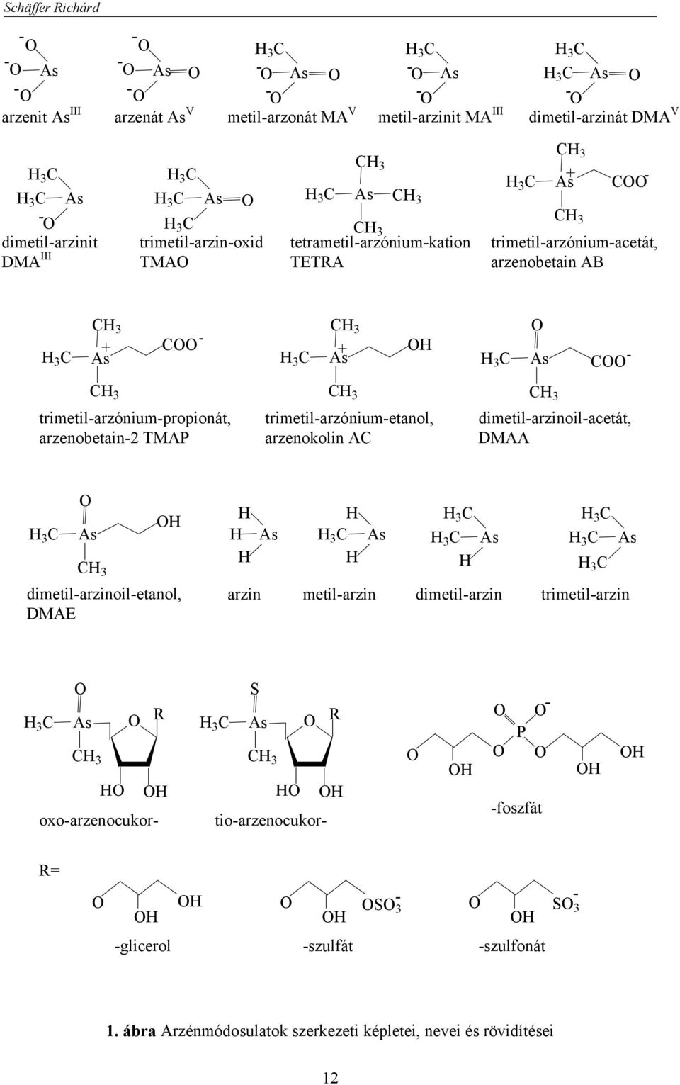 arzenobetain AB H 3 C CH 3 + As COO - H 3 C CH 3 As + OH H 3 C O As COO - CH 3 trimetil-arzónium-propionát, arzenobetain-2 TMAP CH 3 trimetil-arzónium-etanol, arzenokolin AC CH 3