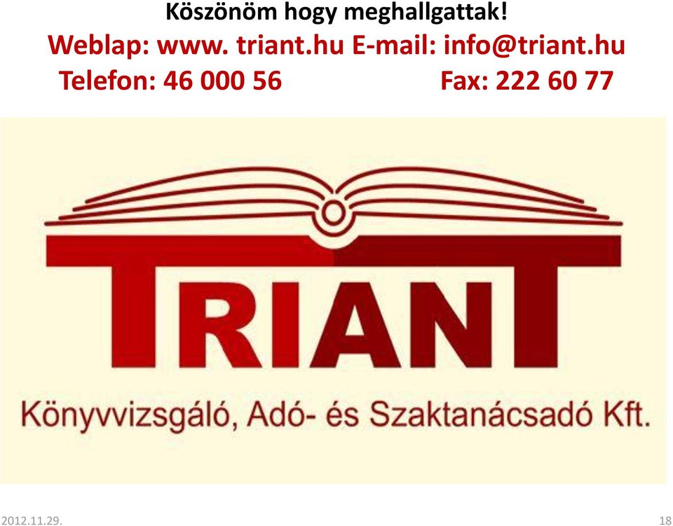 hu E-mail: info@triant.