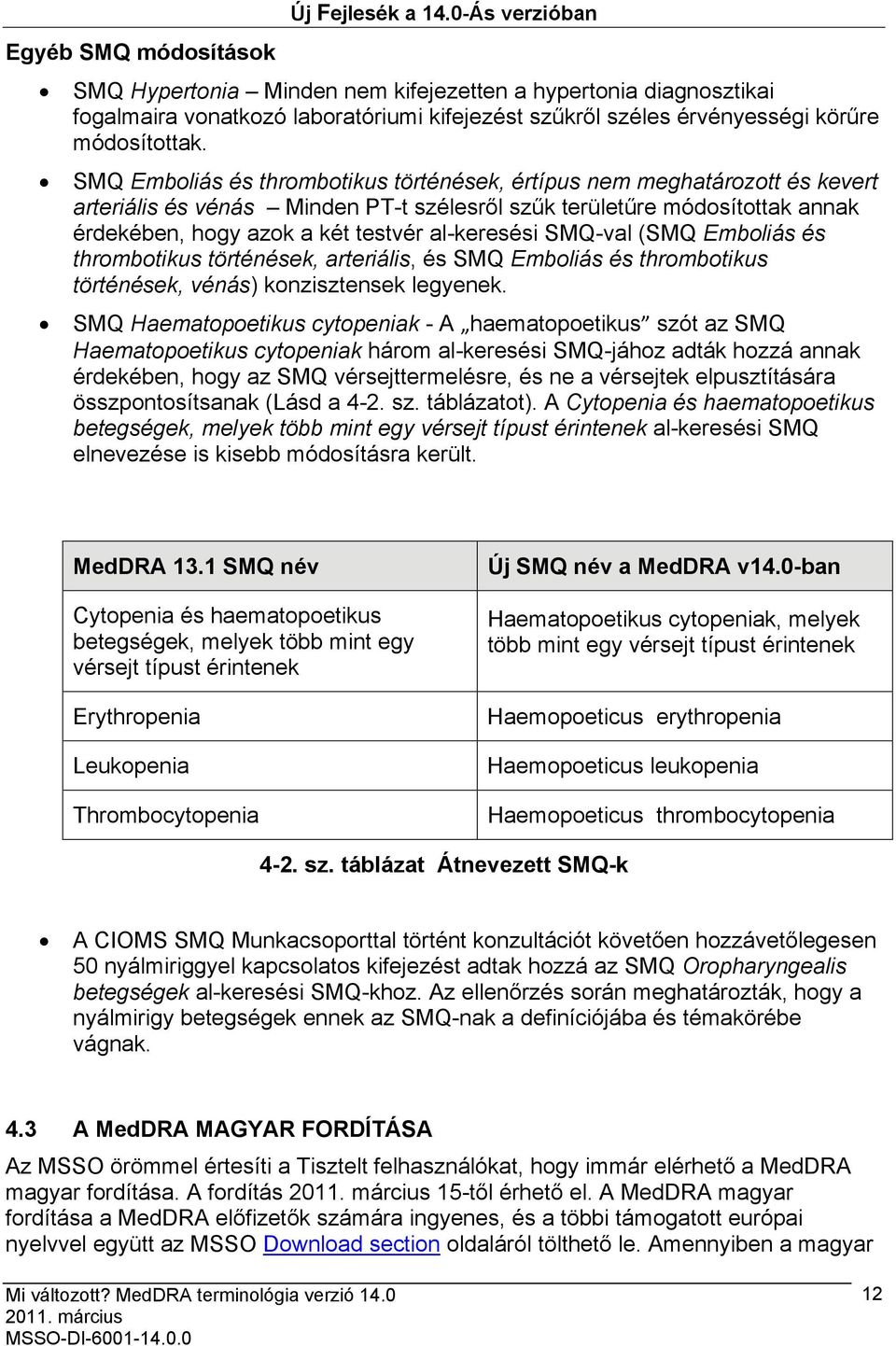 SMQ Emboliás és thrombotikus történések, értípus nem meghatározott és kevert arteriális és vénás Minden PT-t szélesről szűk területűre módosítottak annak érdekében, hogy azok a két testvér