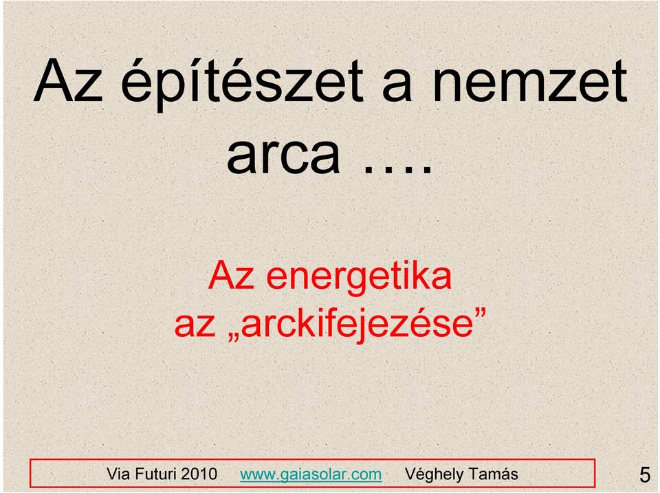 Az energetika