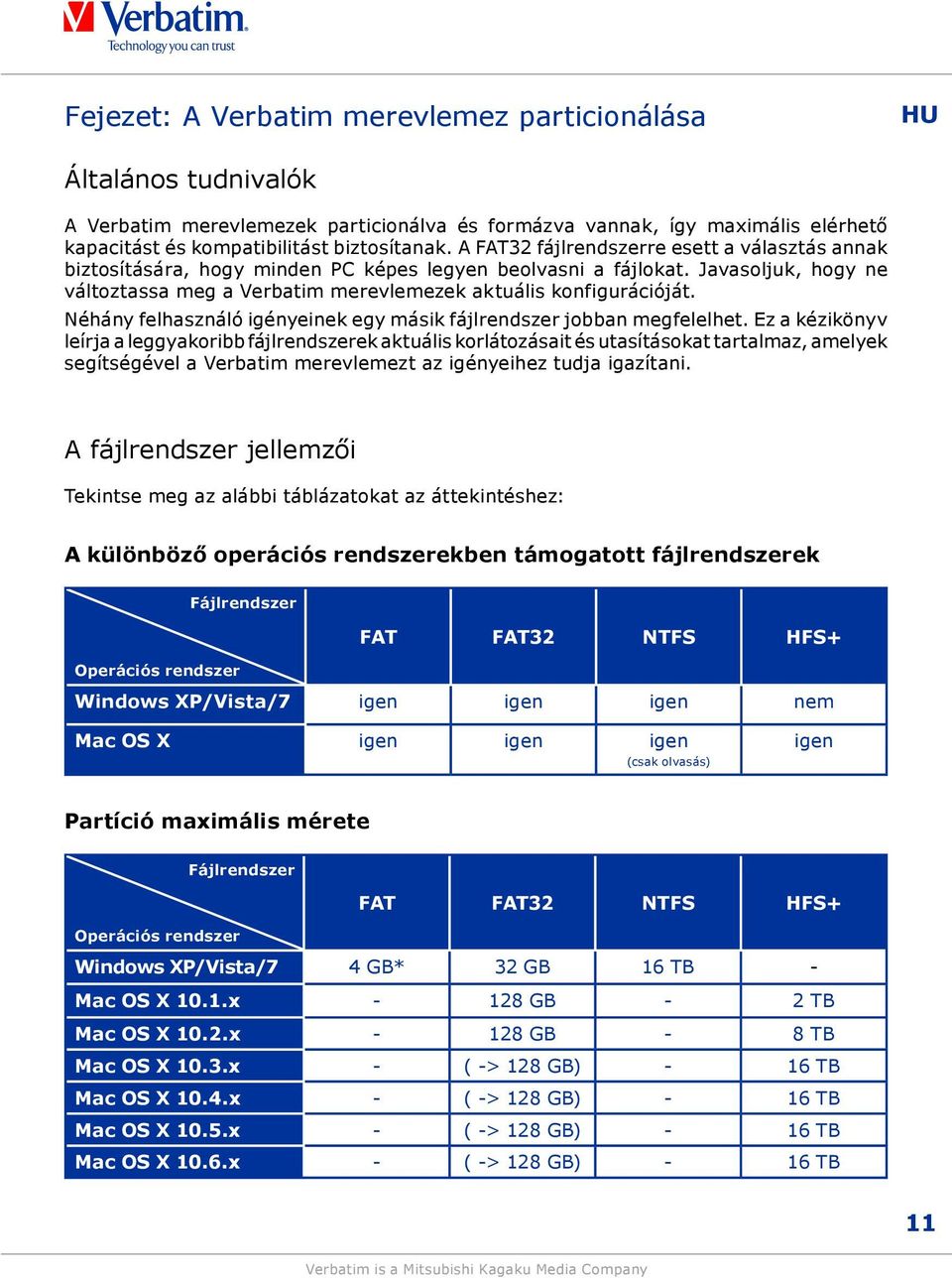Néhány felhasználó igényeinek egy másik fájlrendszer jobban megfelelhet.