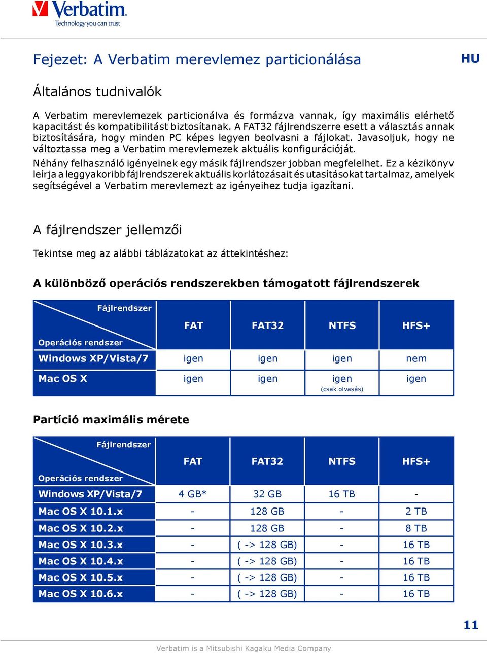 Néhány felhasználó igényeinek egy másik fájlrendszer jobban megfelelhet.