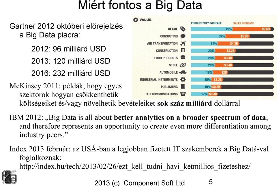 about better analytics on a broader spectrum of data, and therefore represents an opportunity to create even more differentiation among industry peers.