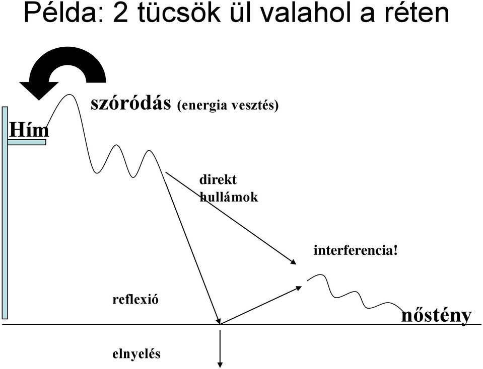 vesztés) direkt hullámok