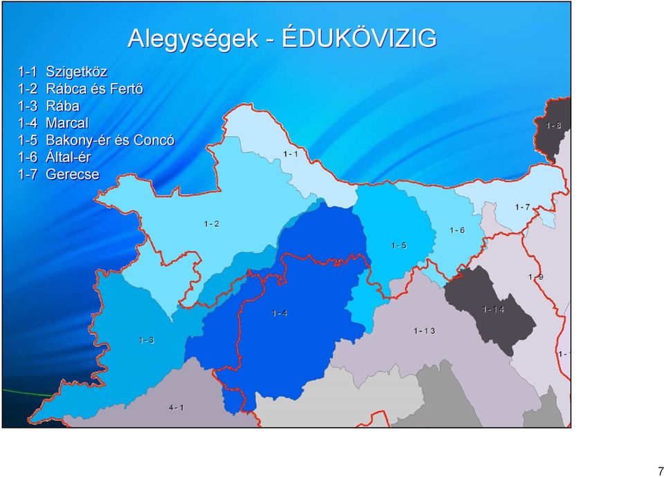 Bakony-ér és Concó 1-6 Által-ér