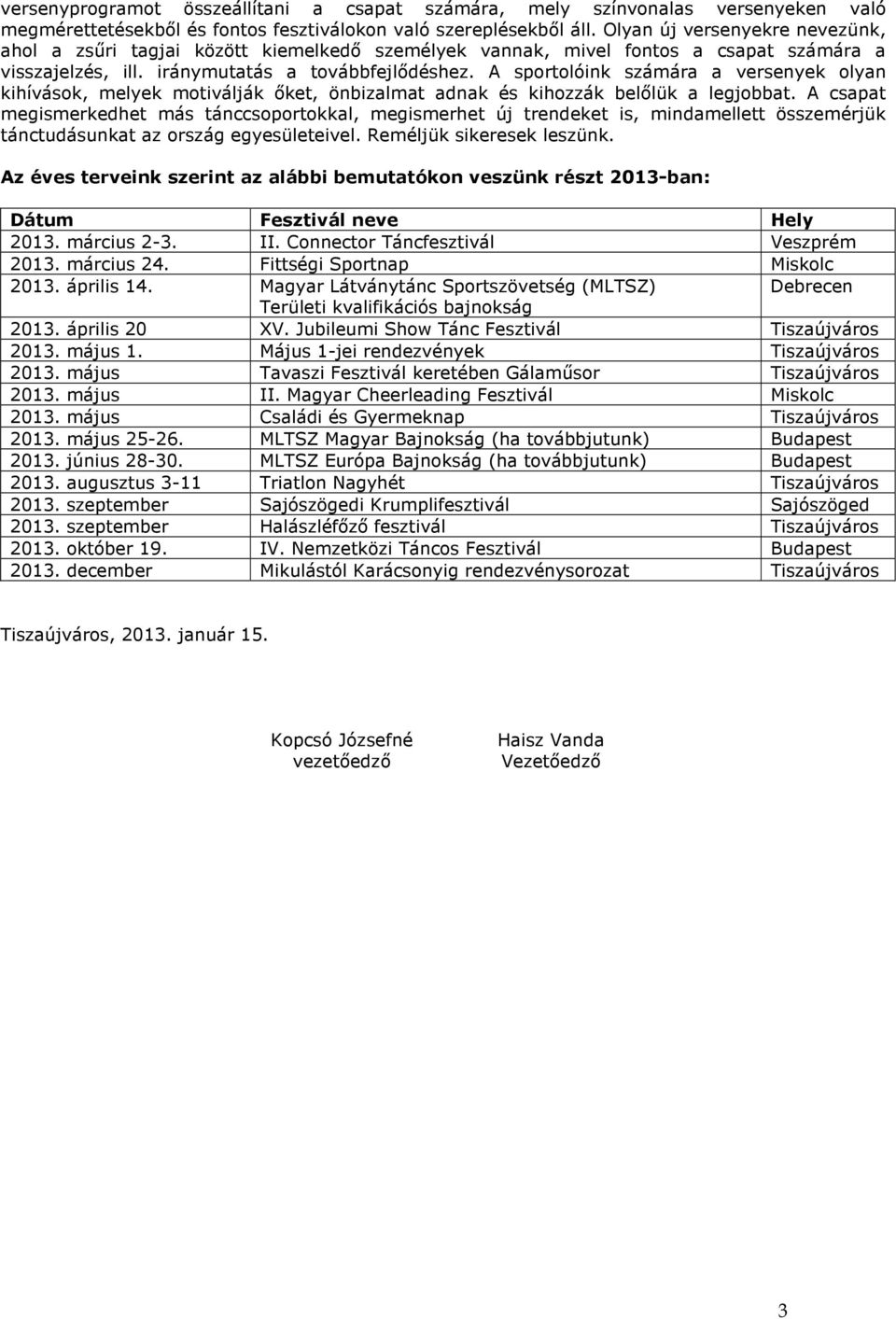 A sportolóink számára a versenyek olyan kihívások, melyek motiválják őket, önbizalmat adnak és kihozzák belőlük a legjobbat.