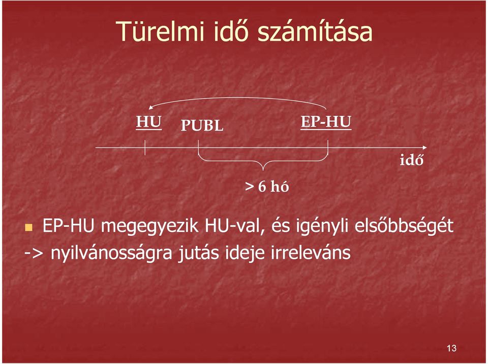 HU-val, és igényli elsőbbségét ->