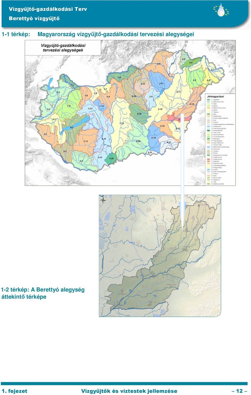 alegységei 1-2 térkép: A Berettyó